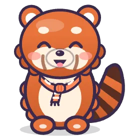 Cosy Red Panda