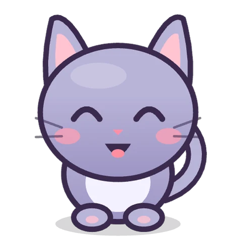 A smiling lilac kitten
